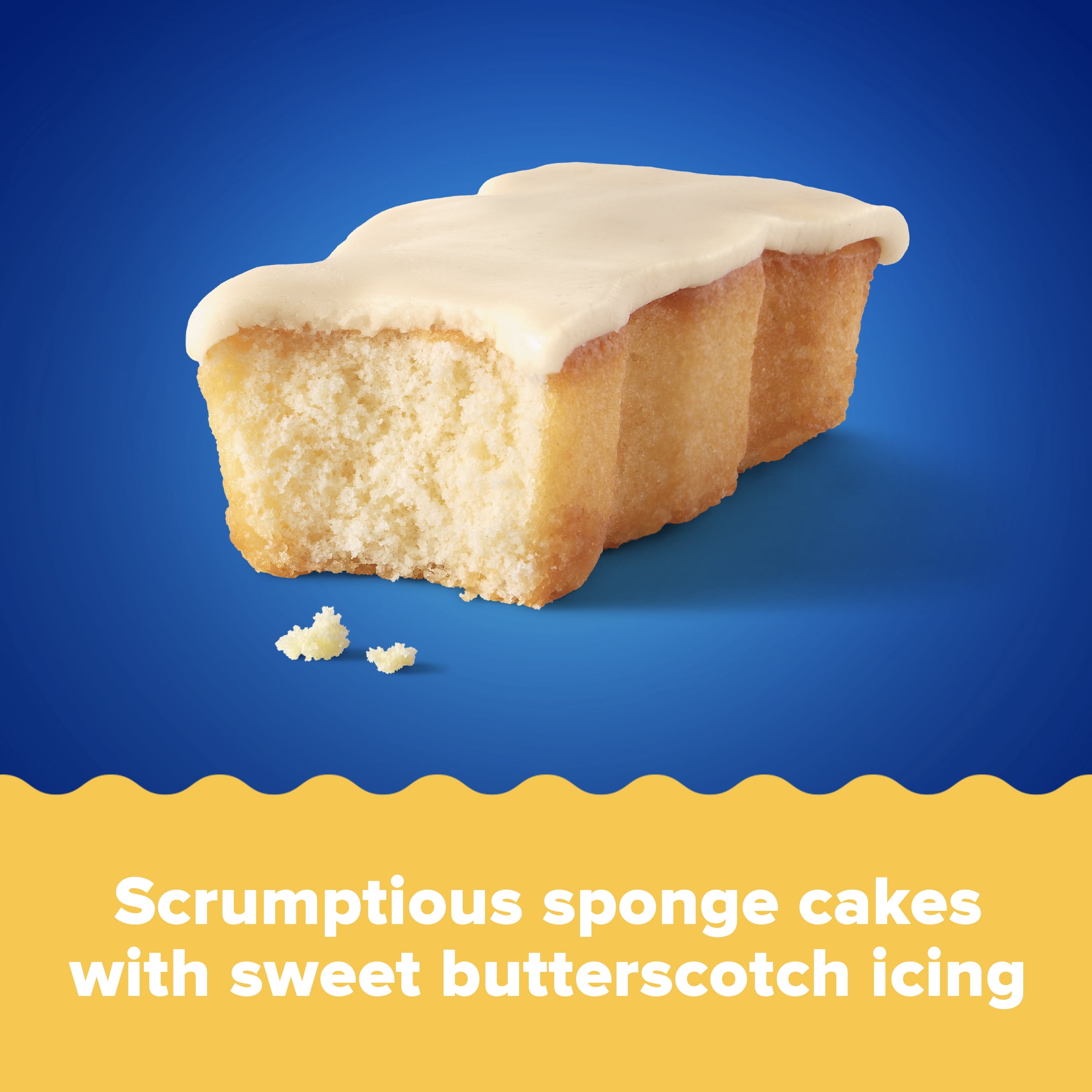 Tastykake Butterscotch Krimpets, Sponge Cakes with Butterscotch Flavored Icing, 3 oz, 3 Count