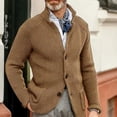 thumbnail image 2 of Men's Knit Cardigan Sweater Button Front Long Sleeve Regular Fit Casual Jacket, 2 of 6