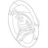 Genuine OE Porsche Steering Wheel - 970-347-803-82-7M9