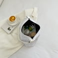 thumbnail image 2 of Bolsa de mensajero acolchadas de asas de invierno informal Algodón suave para fiesta (Blanco) Ehuebsd Para Estrenar, 2 of 9