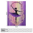 thumbnail image 4 of COMIO Girls Love to Dance Ballerina Blanket with Name Super Soft Throw Blankets for Bed Couch Birthday Wedding Gift, 4 of 6