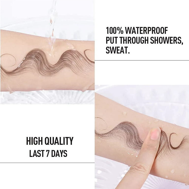 keusn diy fashion baby hair stickers waterproof salon hairstyling for women