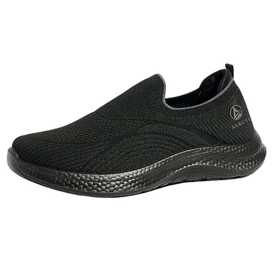 XIMIN Womens Slip On Increase Height Shoes Tennis Knitting Platform Orthopedic Sneakers Lightweight Comfortable Walking Casual Footwear for Gym Travel Nurse Work Shoes