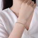 thumbnail image 2 of Pulsera de tenis chapada en oro de 18 quilates bronceado jianjun mujer acero inoxidable, 2 of 3