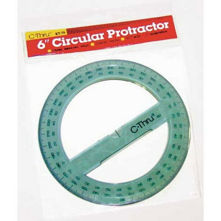Westcott Circle Protractor - 6"