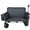 Gray + Steel, variant on Orange 3‑in‑1 Folding Wagon Cart with Bench Seat, Patent‑Protected 500lbs Heavy‑Duty 180L All‑Terrain Utility Wagon with Ice Pack for Camping Beach Sports Garden