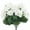 White, variant on Vibrant Ruby Red Artificial Flowers - Set of 6 for Home and Garden Decoration