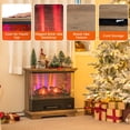 thumbnail image 5 of Amijoy 27" Electric Fireplace Heater, Freestanding Fireplace Stove With Remote Control, 7 Flame Colors, Overheat Protection, 5 of 7