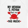 thumbnail image 4 of Inktastic Memaw and Pepaw Love Me Boys or Girls Baby Bodysuit, 4 of 5