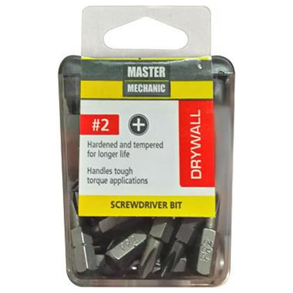 Master Mechanic 129288 Drywall Screwdriver Bit, 1-In., 25-Pk. - Quantity 24