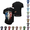 thumbnail image 5 of Men's USA 250 Years Patriotic T-Shirt American Flag Graphic Casual Tee USA 250th Anniversary Shirt, 5 of 5