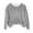 Gray, variant on UTSJKR Christmas Sweaters for Women Fuzzy Soft Crewneck Lightweight Loose Fit Casual Comfy Cozy Holiday Pullover Sweatshirts Beige XXL