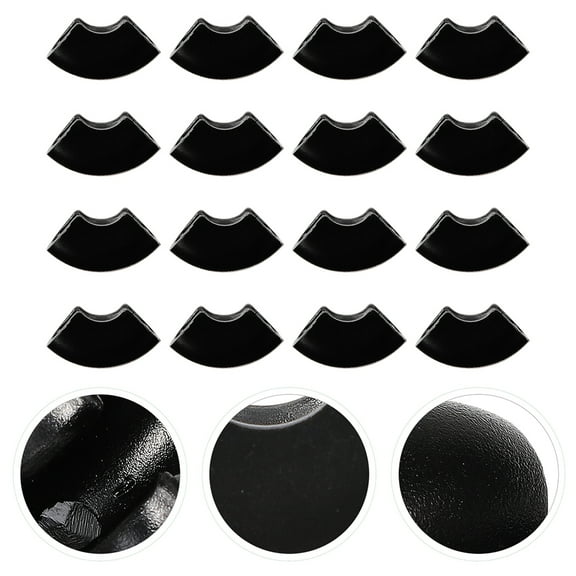 Uonlytech Durable Black Rubber Hairpin Leg Protector Feet for Tables and Furniture Legs, 24pcs
