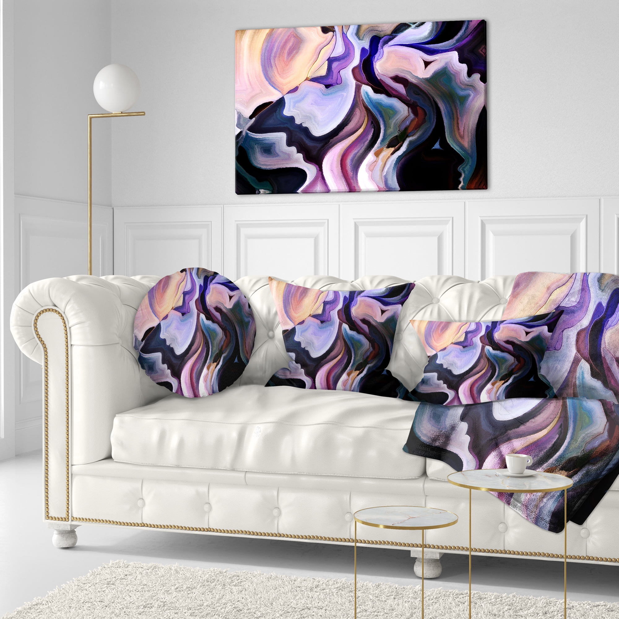 Designart 'Voyages to Inner Self ' Abstract Canvas Art Print