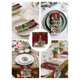thumbnail image 3 of Red Plaid Christmas Cloth Napkins Set of 4 Reusable Dinner Napkins, Gnomes Xmas Tree Snowflake Winter Gifts Cocktail Napkin Washable Table Napkins for Wedding/Holiday Party/Baby Shower 20"x20", 3 of 7