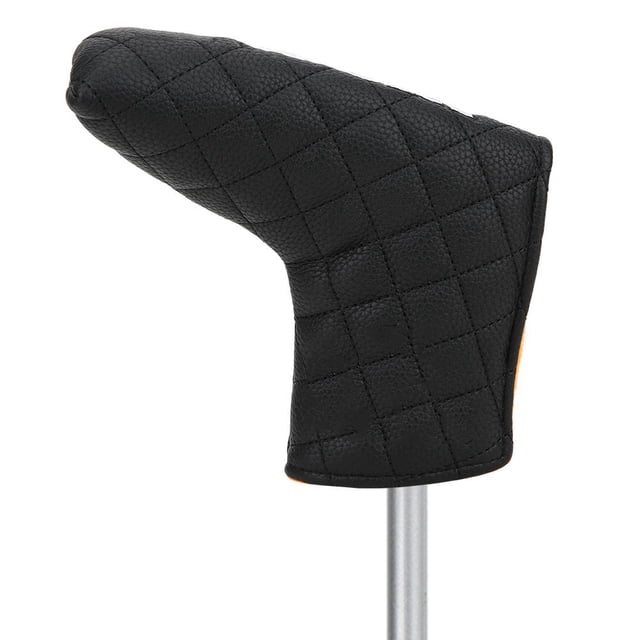 Herwey Magnetic Golf Putter Cover Headcover Waterproof PU L-Shaped Golf Club Head Cover Accessory
