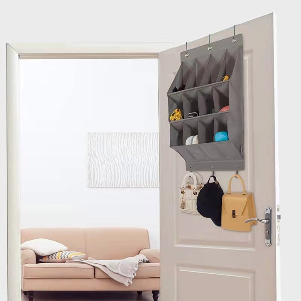 Elegant Over Door Footwear Organizers Closet Door Shoe Bag 15 Slot Sturdy Construction for Footwear and Accessories