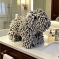 thumbnail image 2 of Chenille Dog Hand Towel, Soft and Absorbent Kitchen and Bathroom Towel with Cute Dog Design, Fun and Practical Decorative Towel for Home Use, 2 of 5