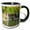 Black/White, variant on 3drose, Guam, Talofofo. Cool and Relaxing Talofofo Falls., 15oz Mug