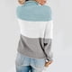thumbnail image 4 of ICHUANYI Liquidación Invierno Mujeres Tejer Color A Juego Cuello Redondo Suelto Casual Suéter Tops ICHUANYI WER2023082204311, 4 of 7