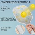 thumbnail image 2 of Pickleball Paddles Set Of 2, Fiberglass Surface, Spring Flowers Floral Print, 4 Balls & Bag, 2 of 5