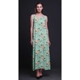 thumbnail image 2 of Bimba Robe Longue Décontractée en Rayonne Florale pour Femmes Bretelles Spaghetti Maxi Robe d'Été-grande, 2 of 4