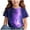 Purple, variant on Frwgonr Shirt for Boys Girls Purple Graphic T Shirt Crew Neck Short Sleeve Tee Shirts Cute Tops 3-12 Years
