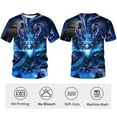 thumbnail image 2 of Rebaike Men's Dragon Graphic T-Shirt Anime-Inspired Fantasy All-Over Print Tee Shirt, 2 of 7