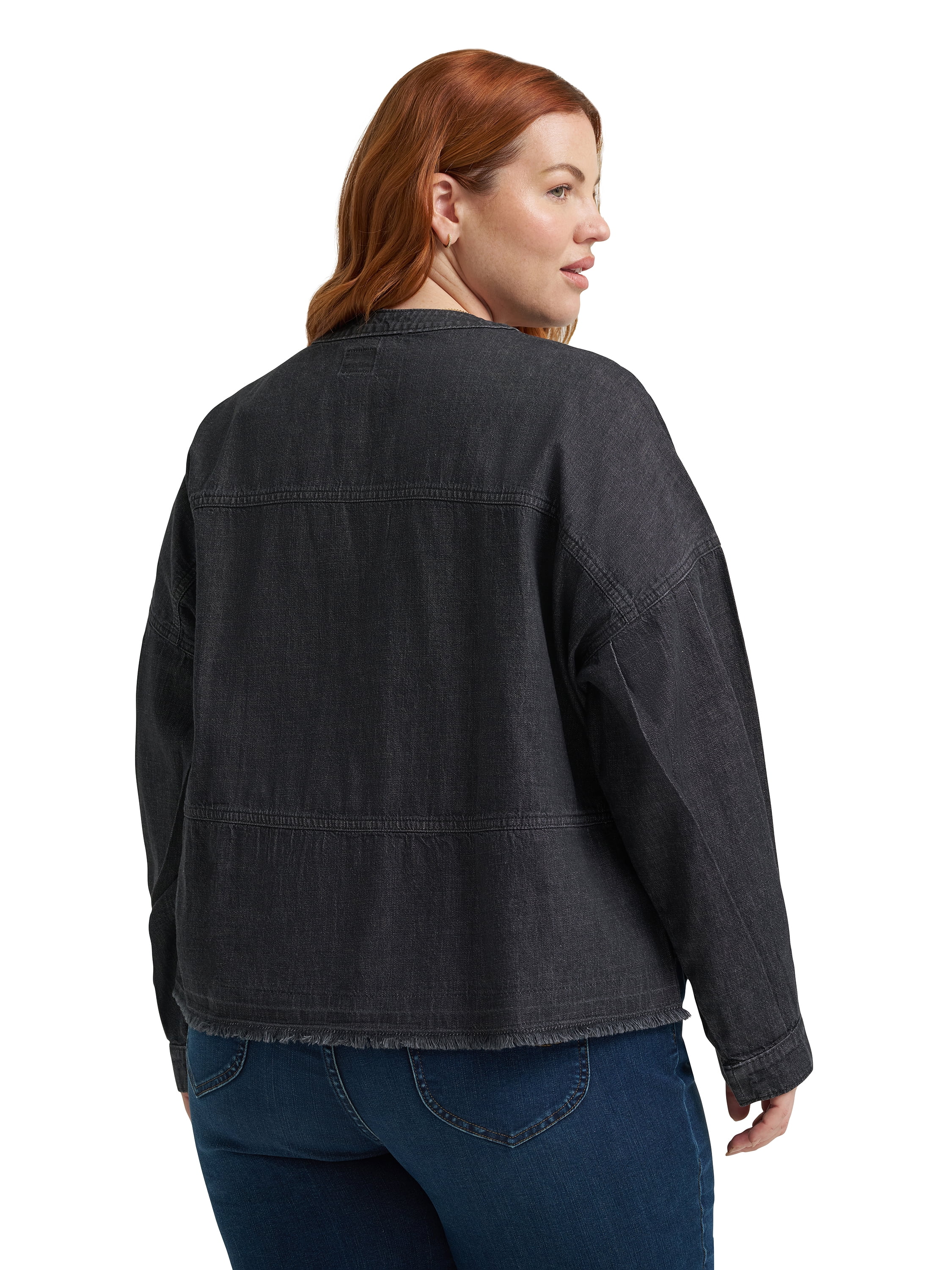 Lee® Women's Plus Long Sleeve Boxy Popover Top