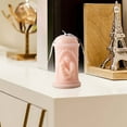 thumbnail image 6 of Valentine'S Day Romantic Couple Pillar Candle Elegant Embossed Design Scented Candle For Anniversary, Wedding, Home Decor (Blush Pink), 6 of 7
