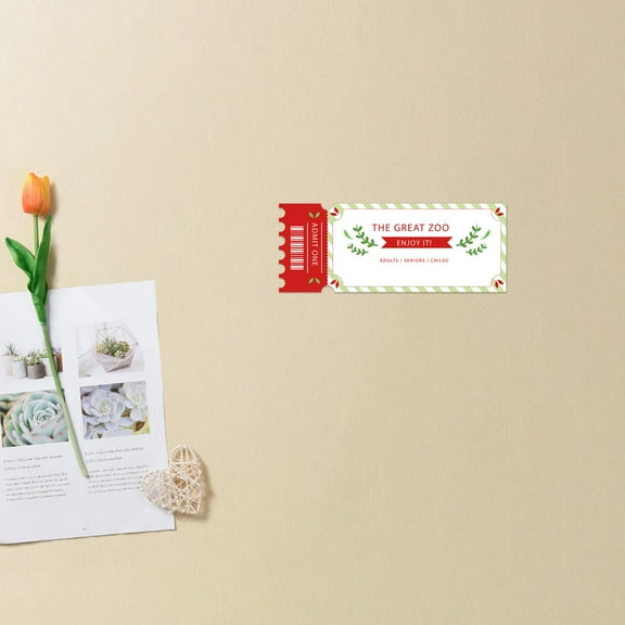 GAXIRE sublimation ticket blanks Concert Ticket Blank White for DIY Printing Special Occasions 1Set