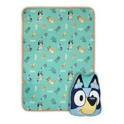 Bluey Pillow Pal & Blanket Set for Toddler Boys and Girls