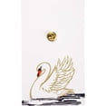 thumbnail image 5 of You Are Naturally Beautiful When You Are Yourself Swan Enamel Pin in White and Gold, 5 of 9