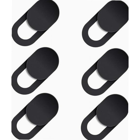 6 Pack Webcam Cover, Privacy and Security Cover for iphone, iPad, Smartphone, Tablet, Laptop Camera Cover for Mobile Black Slim Camera Blocker for Maximum Protection