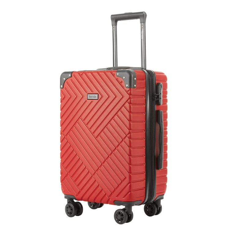 Kensie 3 Pc. Hardside Expandable Luggage Set Red Walmart