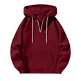 thumbnail image 7 of Yyuenw Hoodies for Men Quarter Zip Long Sleeve Pullover Casual Loose Fit Athletic Drawstring Hooded Sweatshirts with Pocket, 7 of 7