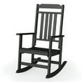 thumbnail image 6 of FODINGHILL Rocking Chair Outdoor,HDPE All Weather Patio Rocking Chair for Porch Garden Deck,Black, 6 of 9