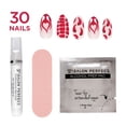 thumbnail image 5 of Salon Perfect Artificial Fake Press On Nails, 493 Modern Nostalgia, Fire Chilis, Medium Almond, File, Glue and Prep Pad Included, 30 Nails, 5 of 7