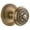 Gold, variant on Grandeur Windsor Door Knob with Circulaire Rosette