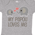 thumbnail image 4 of Inktastic My Papou Loves Me Grandchild Boys or Girls Baby Bodysuit, 4 of 5