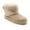 BEIGE, variant on GJPBGK Women Winter Warm Snow Boots Faux Fur Lined Suede Pull-On Platform Ankle Boots Cozy Outdoor Casual Footwear