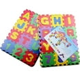 thumbnail image 2 of Bingirl 36 Pieces Child Cartoon Letters Numbers Foam Play Puzzle Mat Floor Carpet Rug, 2 of 4