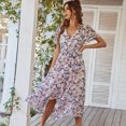 thumbnail image 2 of Women's Printed Dress Sexy Vacation Full Skirt, 2 of 4