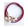thumbnail image 1 of Diademas para el cabello a la moda, perlas postizas, buena elasticidad, lazos elásticos para el cabello, accesorios para el cabello para niñas, rojo vino, 1 of 1
