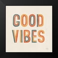 thumbnail image 2 of Marshall, Laura 12x12 Black Modern Framed Museum Art Print Titled - Retro Words I, 2 of 5