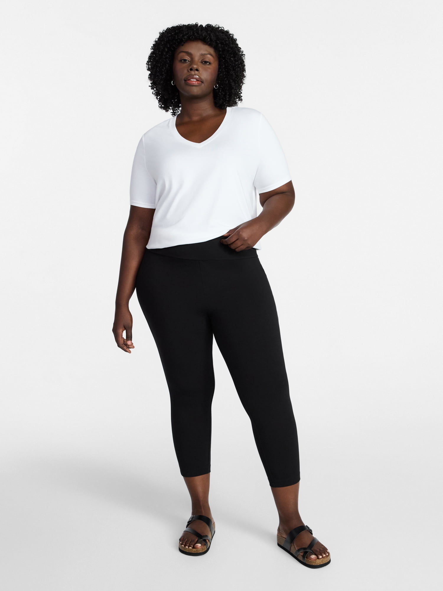 Women's Plus Size Capri Legging, Sizes 0X-5X - image 2