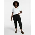 thumbnail image 2 of Terra & Sky Women's Plus Size Capri Legging, Sizes 0X-5X, 2 of 5