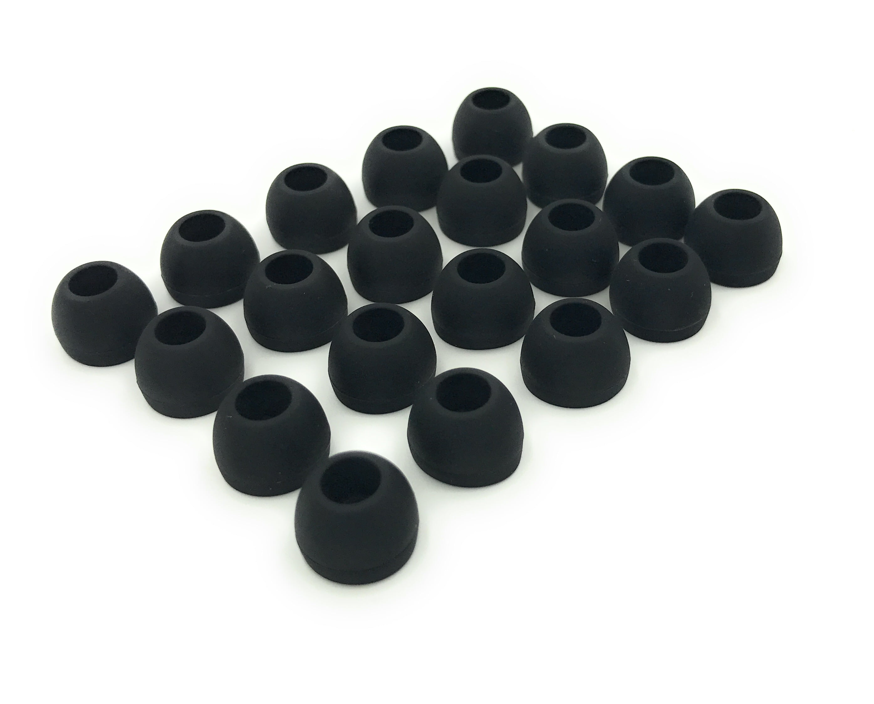 10 Pairs Medium Silicone Replacement Earbud Tips fit Powerbeats, SkullCandy, LG, Panasonic, Sony & More