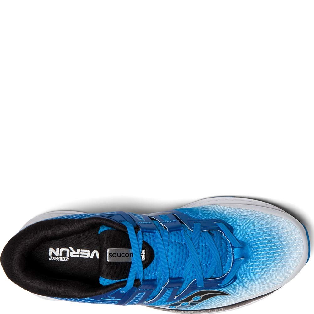 Saucony Mens Ride ISO Running Shoe Sneaker - White/Black/Blue - 11 - image 3 of 5