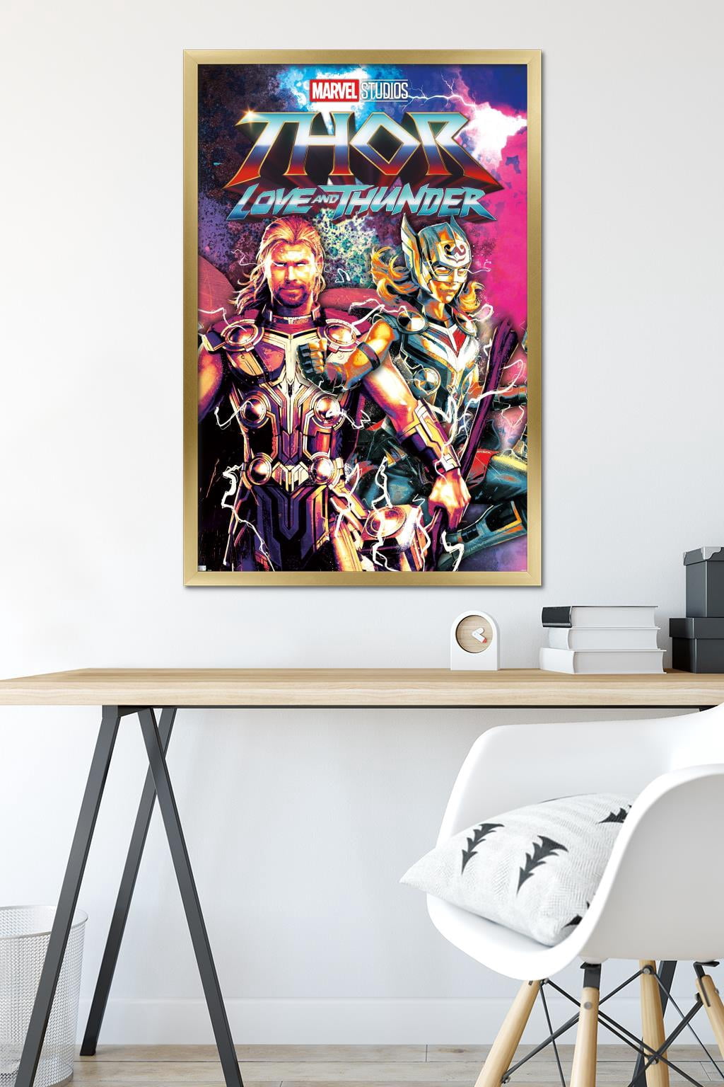 Marvel Thor: Love and Thunder - Duo Wall Poster, 22.375" x 34" Framed